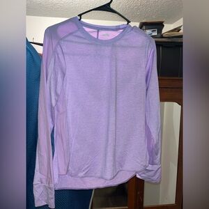 Avia Lavender ActiveWear Stay Dry Long Sleeve Top